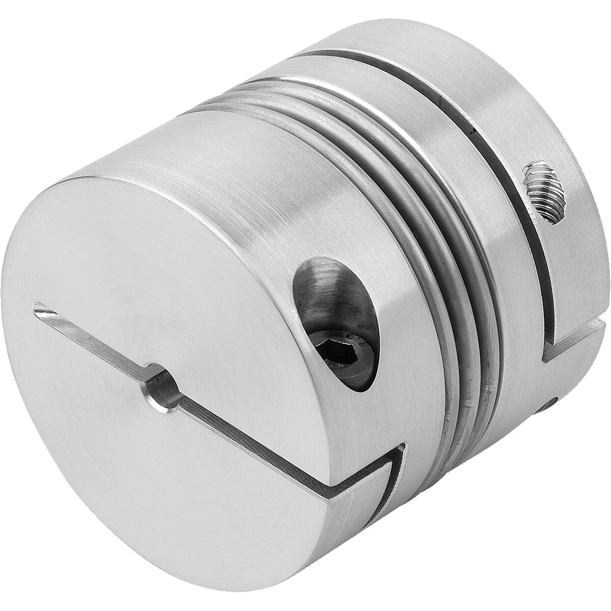 Metal bellows couplings, short type, for high torques with clamp hubs (K1885)