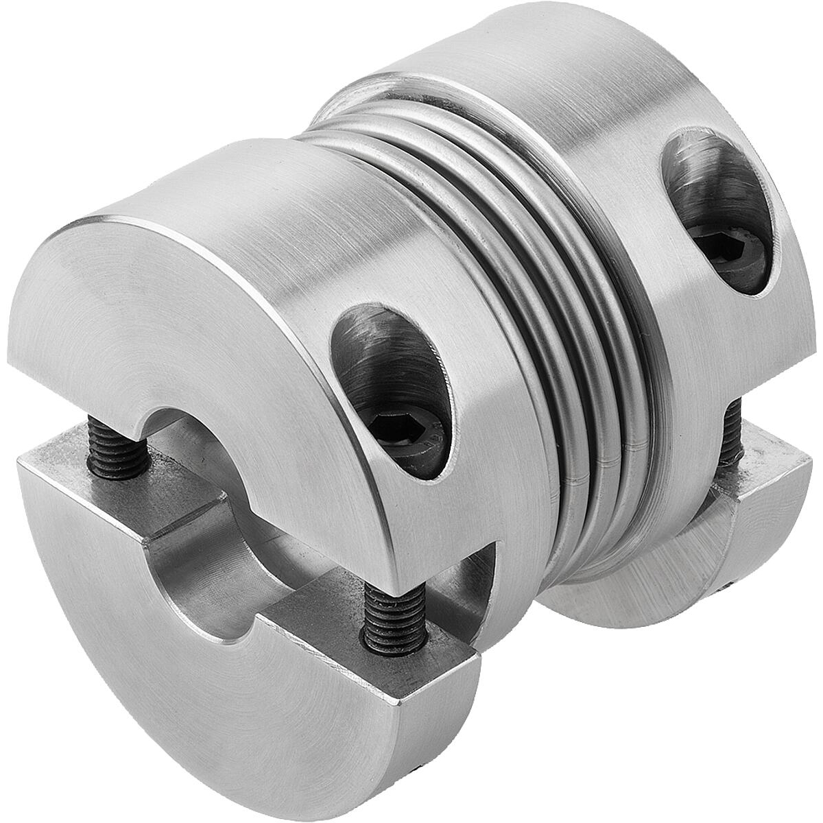 Metal bellows couplings, short type with removeable clamp hubs (K1887)