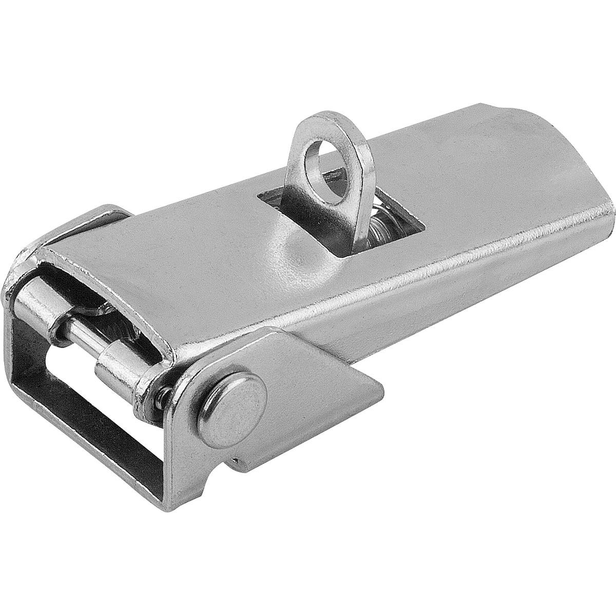 Latches adjustable, fastening holes covered, Form C (K0047)