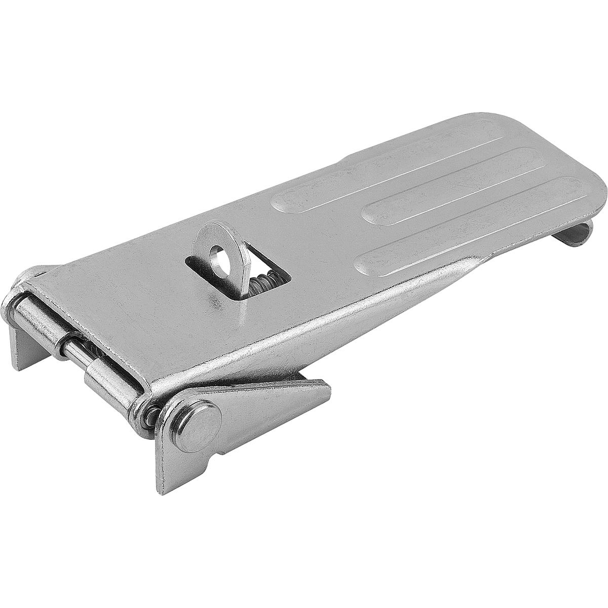 Latches adjustable, fastening holes covered, Form C (K0049)