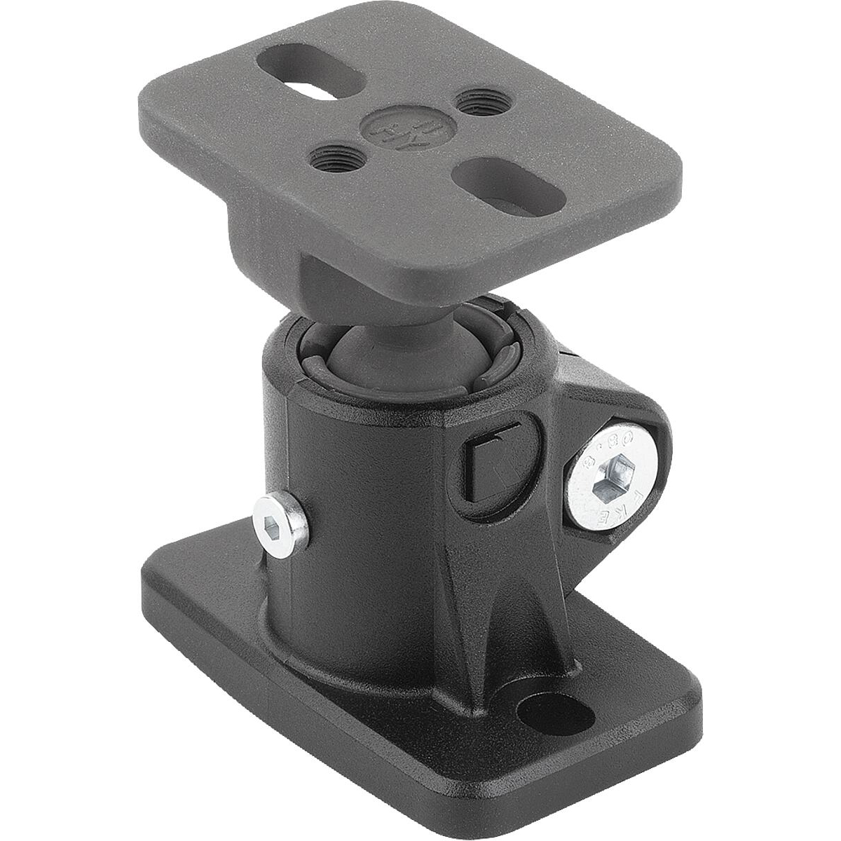 Tube clamps base, Plastic with ball joint (K0477)