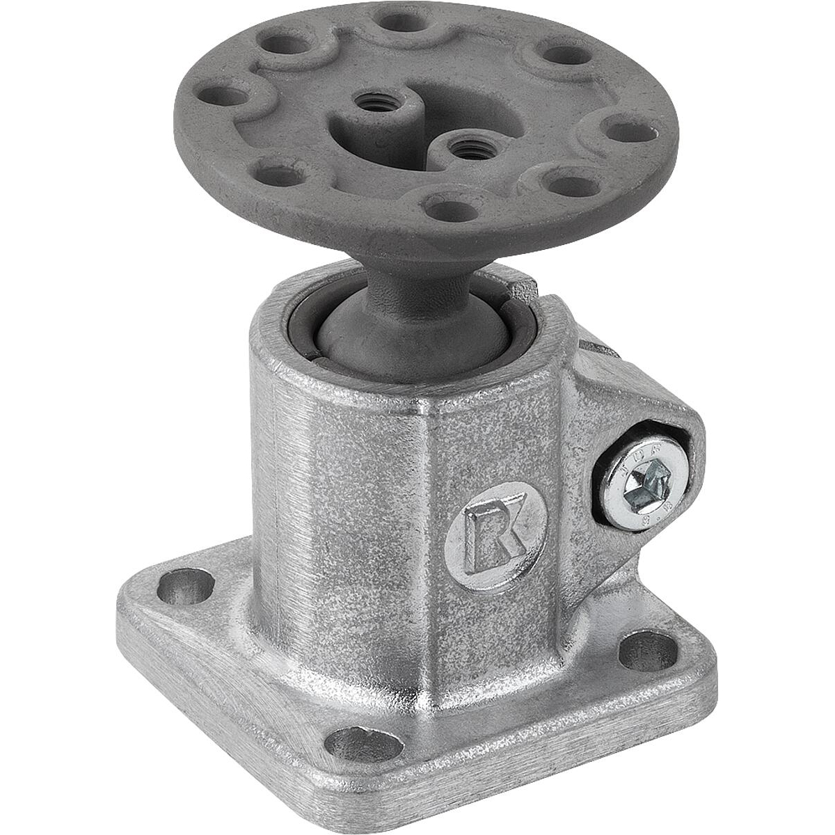 Tube clamps base, Aluminium with ball joint, Form B (K0477)