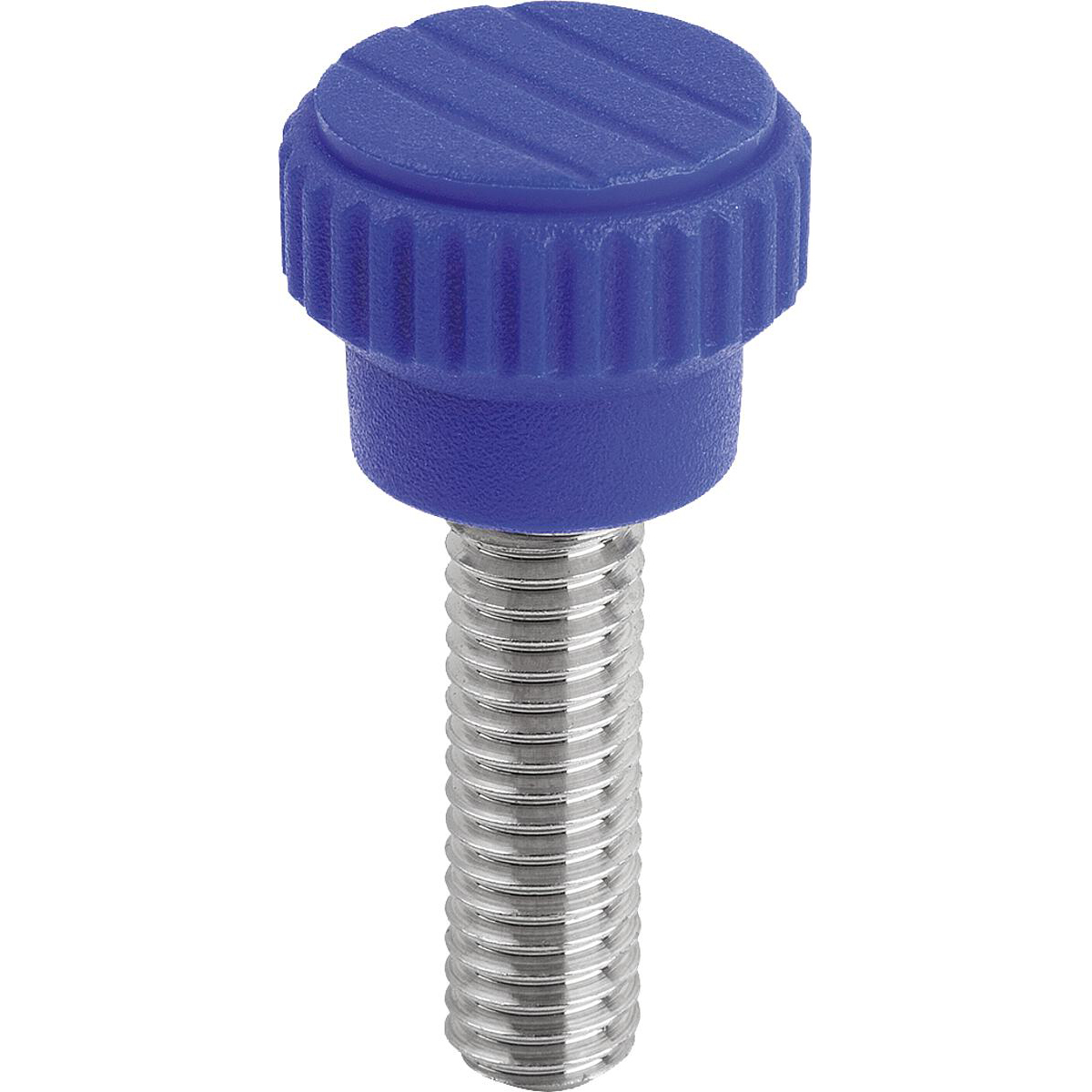 Knurled knobs, Plastic, optically detectable with External thread (K0110)