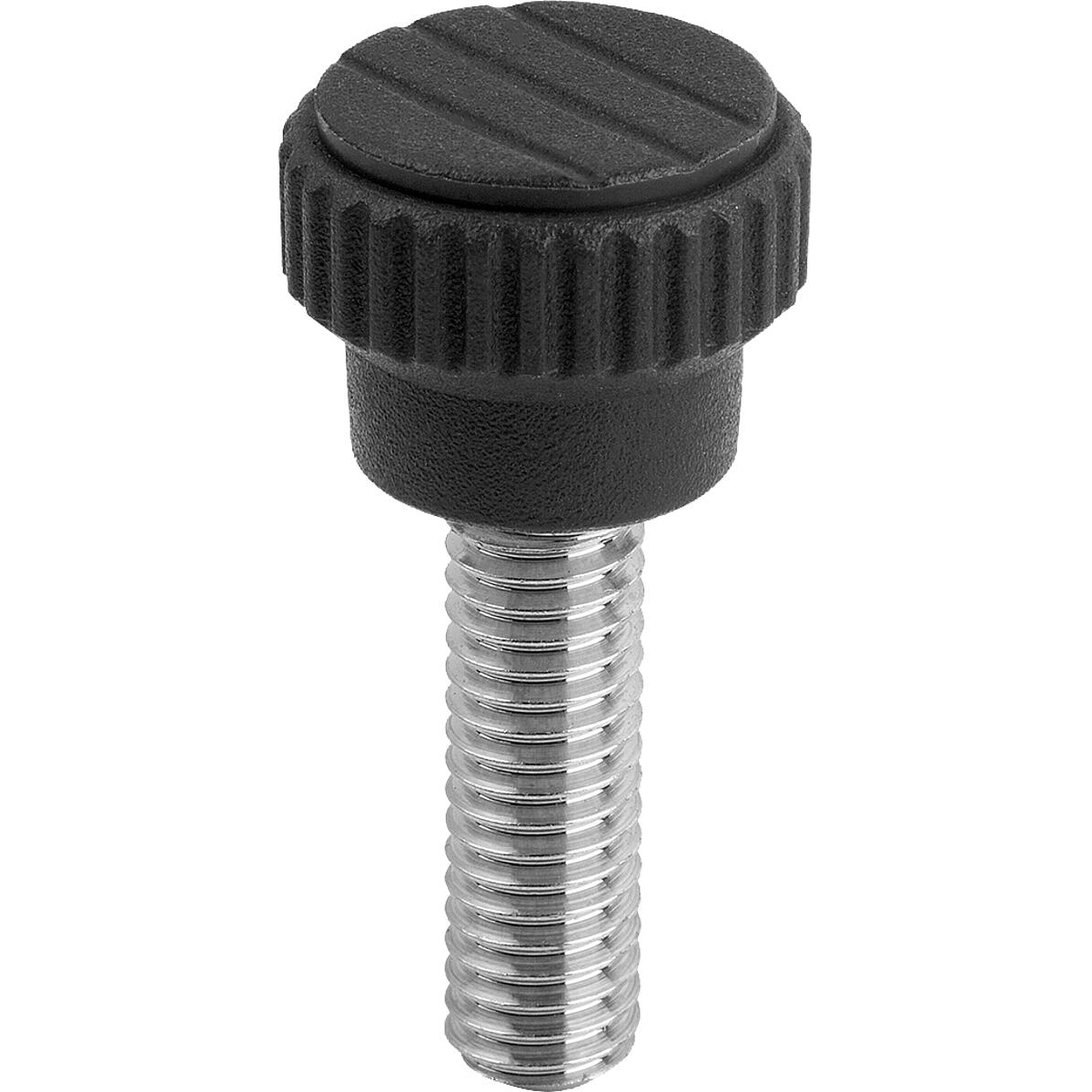 Knurled knobs, Plastic, metal detectable with External thread (K0110)