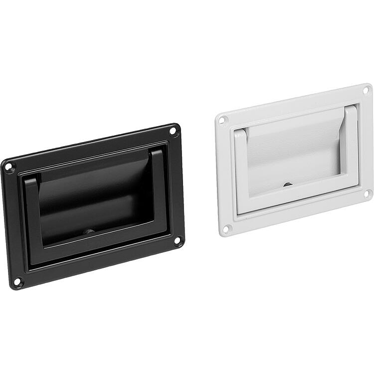 Recessed handles, Aluminium, fold-down, auto-return (K1795)