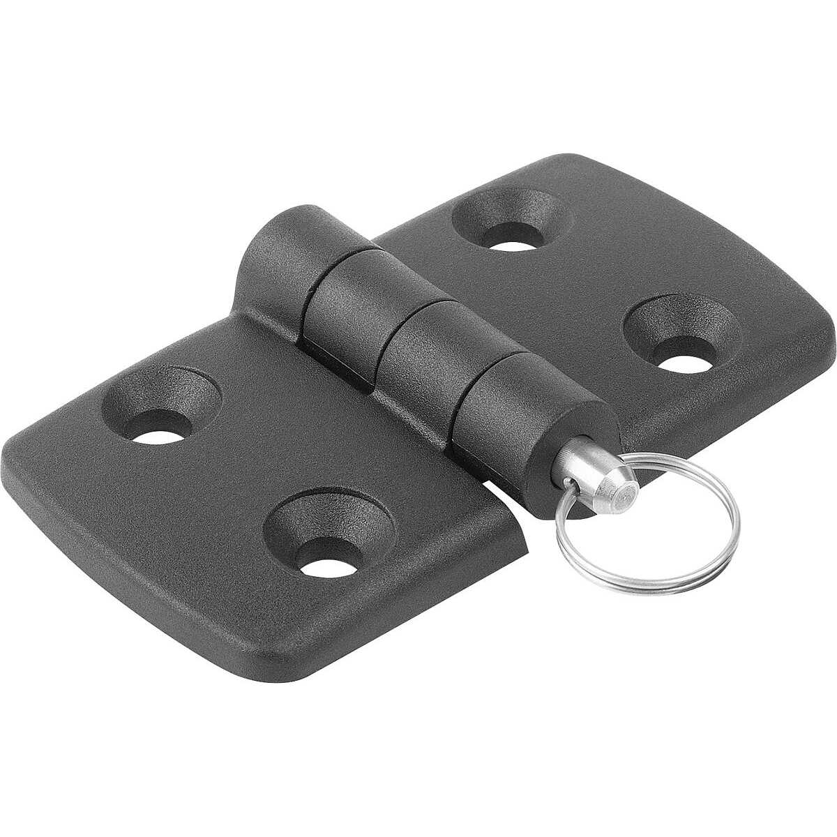 Hinges Plastic, separable, dismountable, Form B, with pin/head and key ring (K1963)