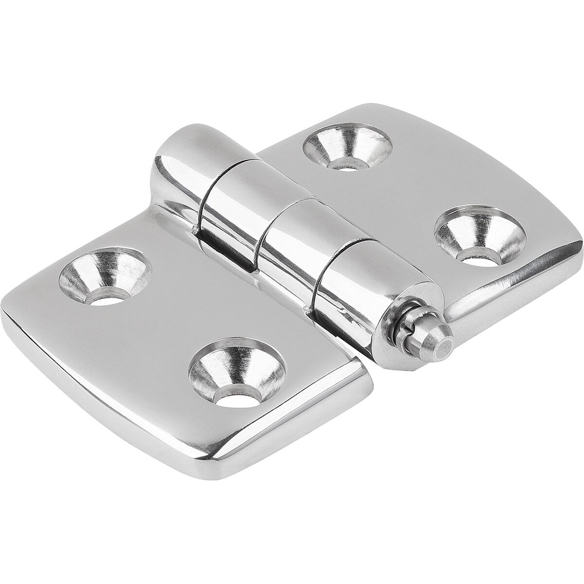 Hinges Stainless Steel, separable, dismountable, Form C, with bolt/head and cotter pin (K1964)