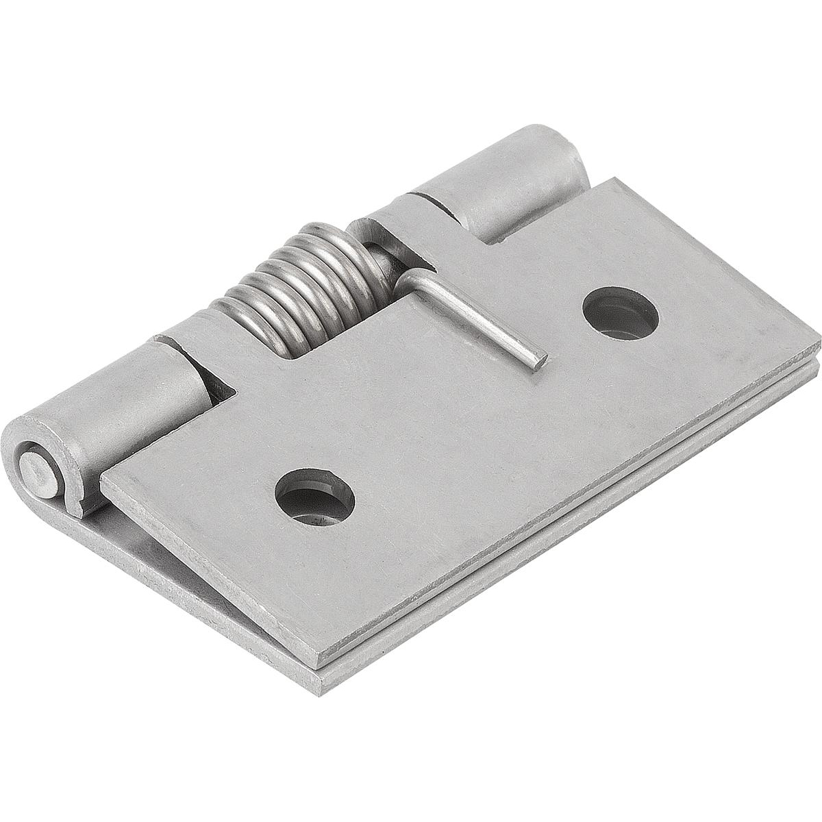 Spring hinges, Steel, Stainless Steel or Aluminium, 50 mm, spring closed (K1173)