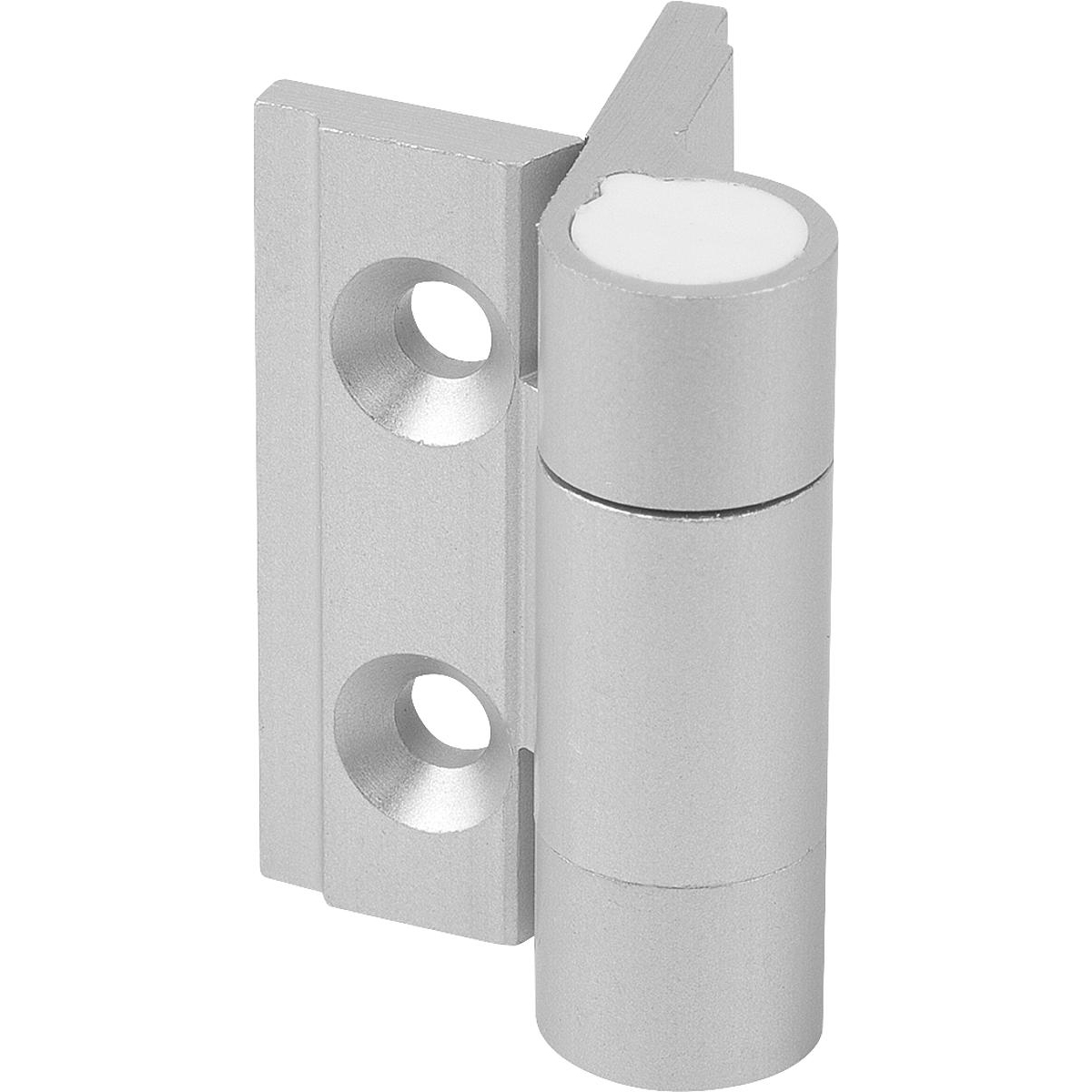 Spring hinges Aluminium profile, 0.2 Nm, spring open (K1178)