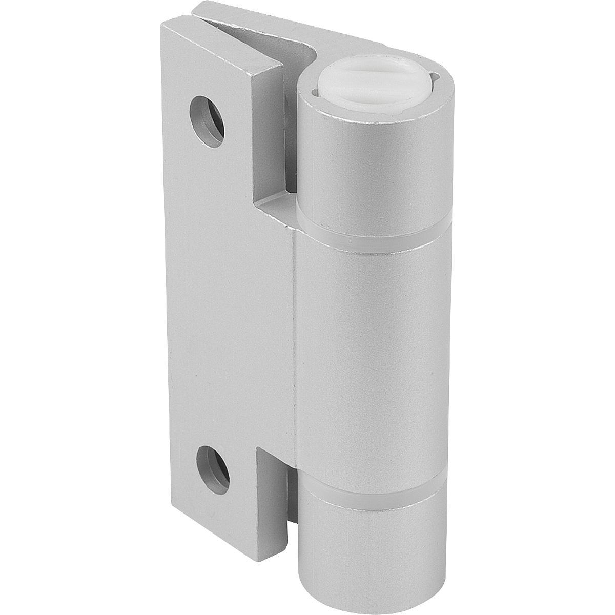 Spring hinges Aluminium profile, 0.35 Nm, spring closed (K1179)