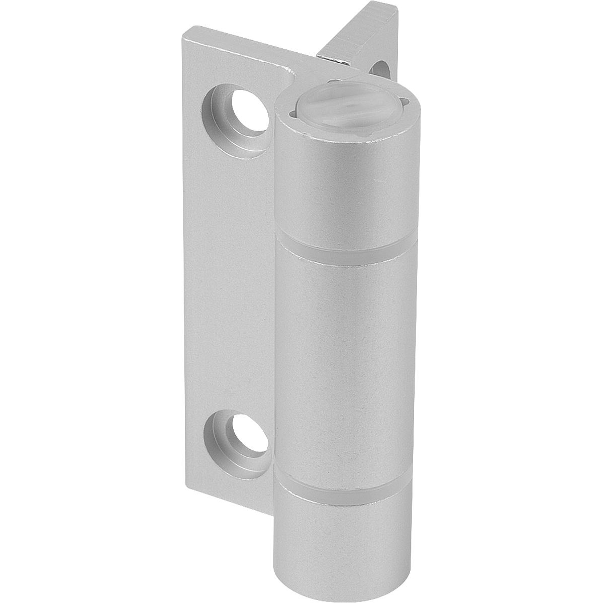 Spring hinges Aluminium profile, 0.7 Nm, spring open (K1180)