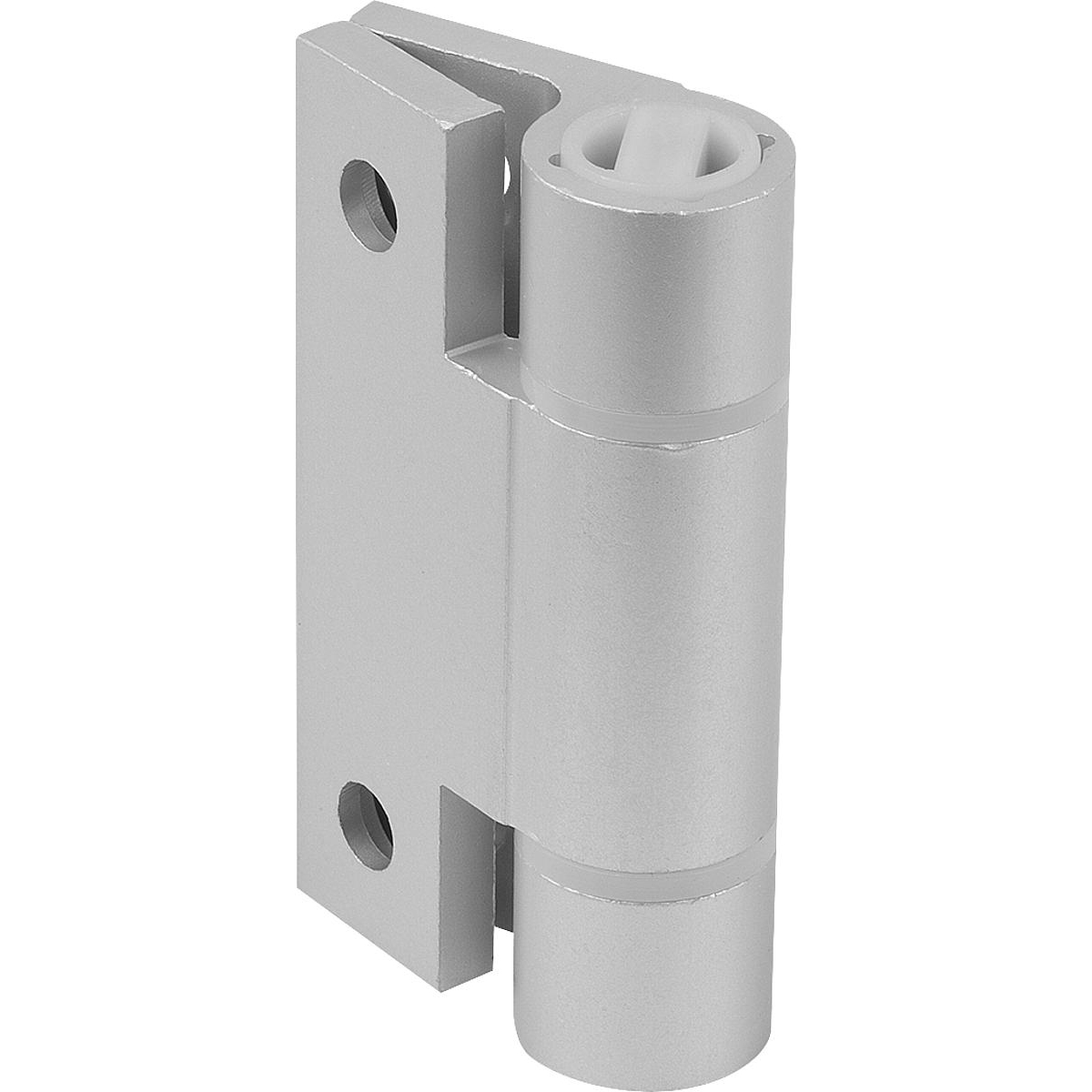 Spring hinges Aluminium profile, 0.7 Nm, spring closed (K1180)