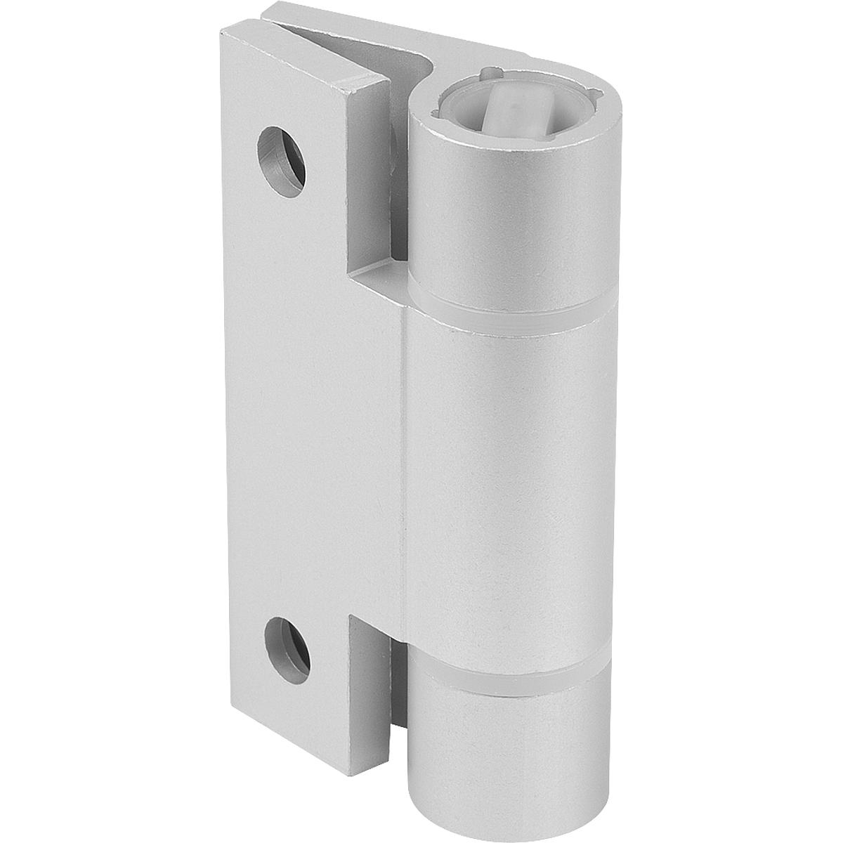 Spring hinges Aluminium profile, 1.3 Nm, spring closed (K1181)