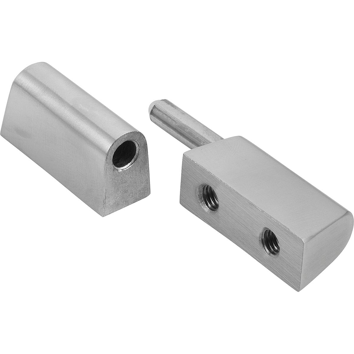 In-line hinge Stainless Steel lift-off, screw-on (K1304)