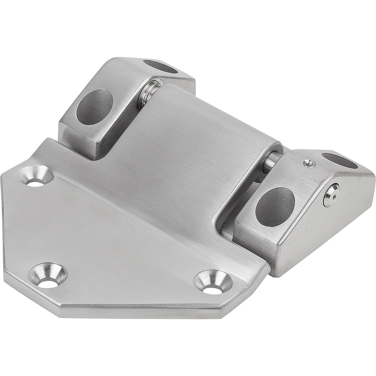 Single leaf hinges adjustable, Stainless Steel (K1346)