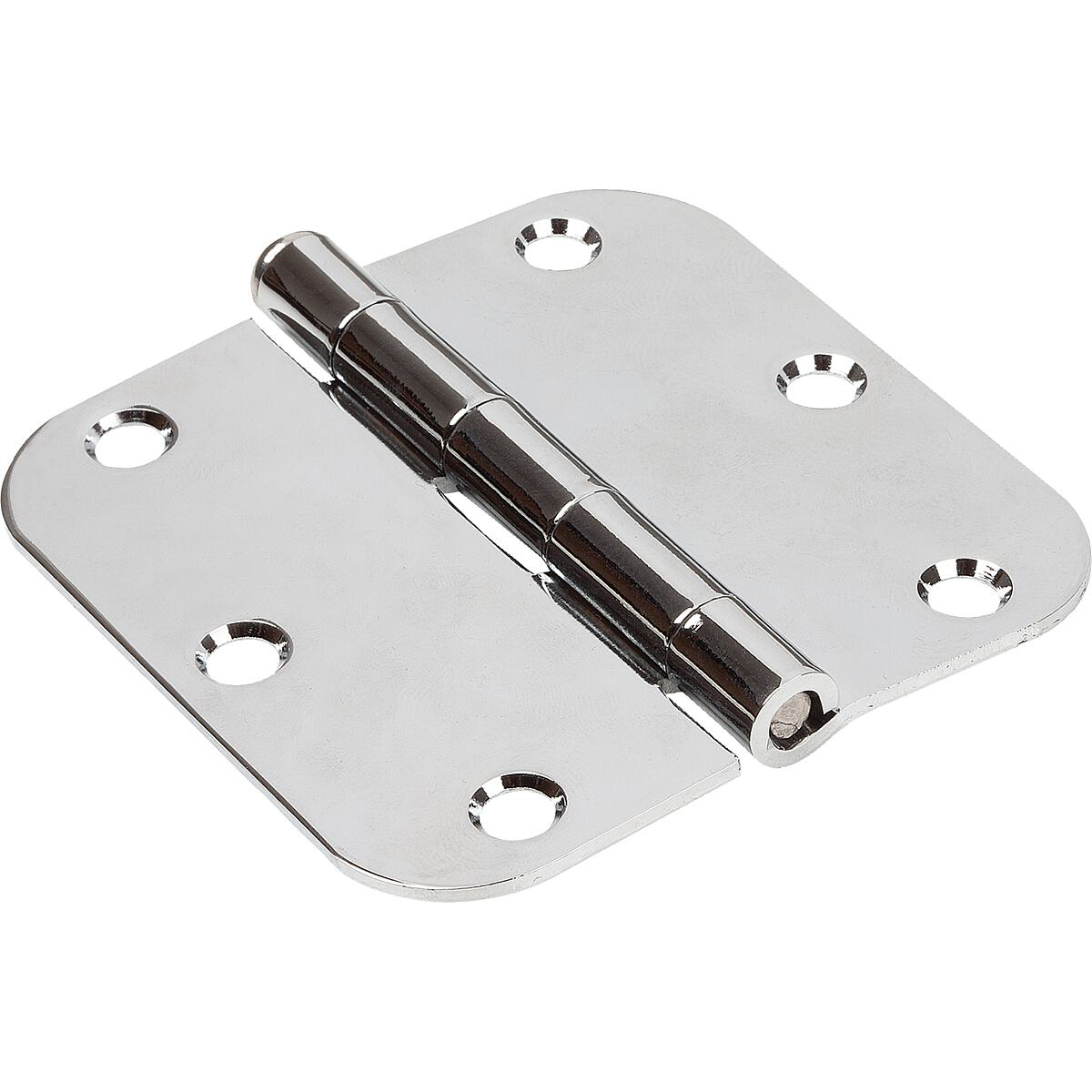 Strap hinges, Steel or Stainless Steel, Form E, rectangular (K1347)