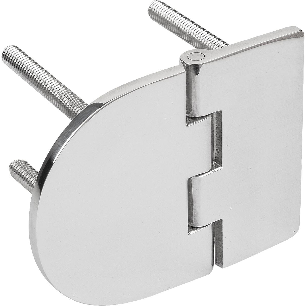 Stainless Steel hinges with fastening screws, Form A (K1810)