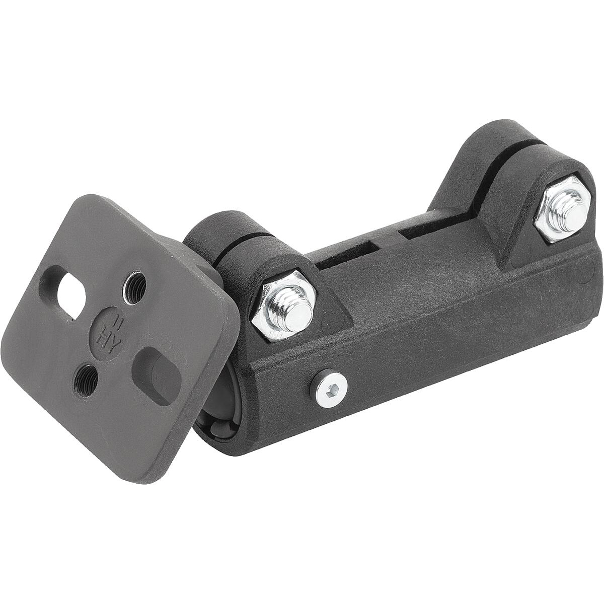 Tube clamps straight, Plastic with ball joint (K0483)