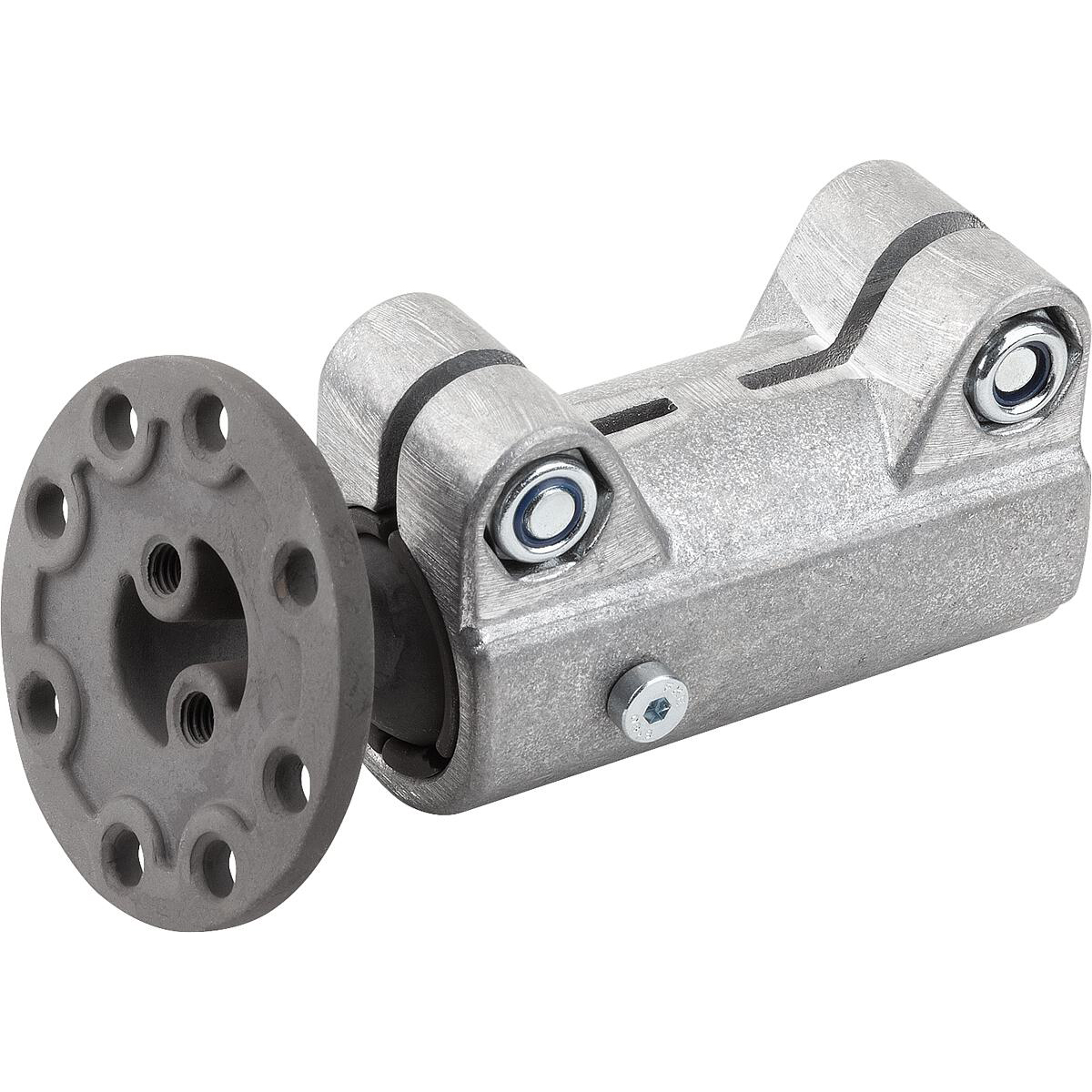 Tube clamps straight, Aluminium with ball joint (K0483)