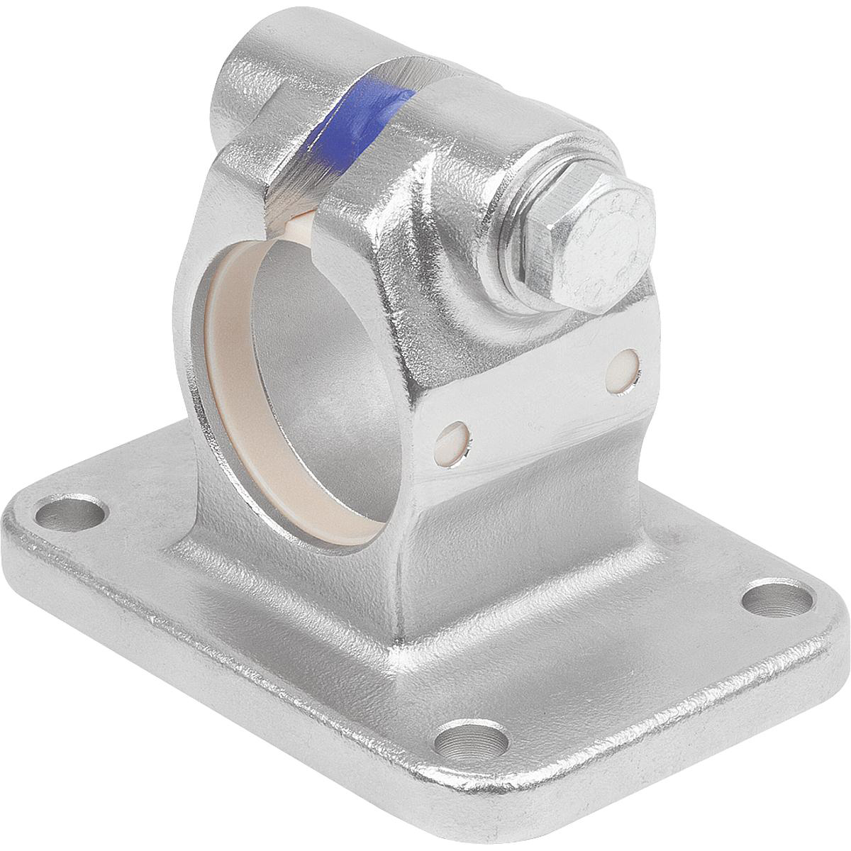 Linear actuator connector clamps, Stainless Steel flange (K0498)