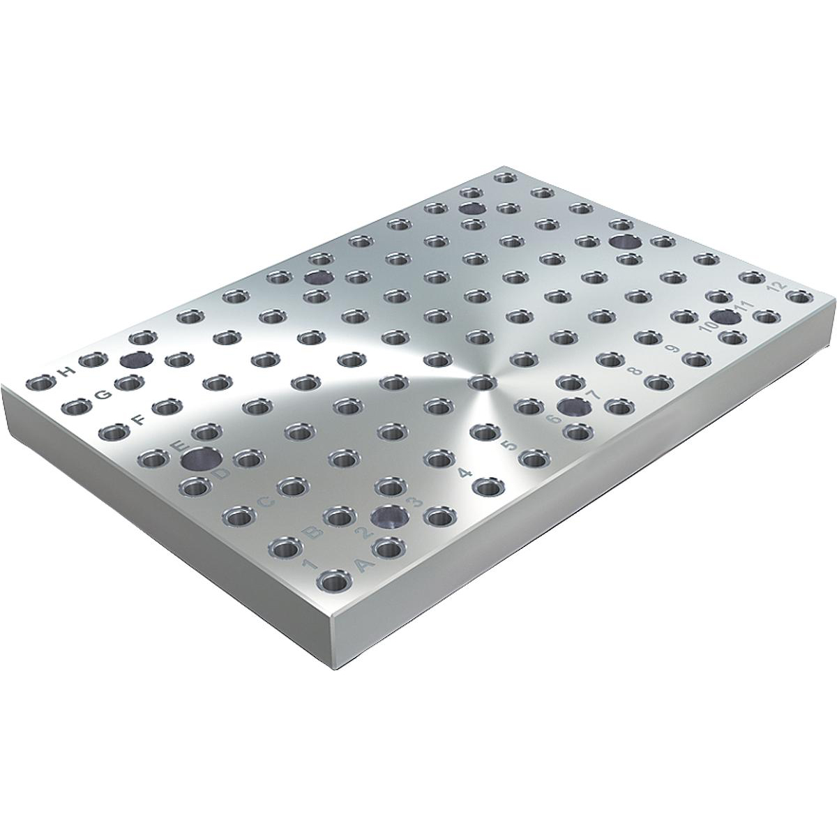 Baseplates, grey cast iron with grid holes (K0800)