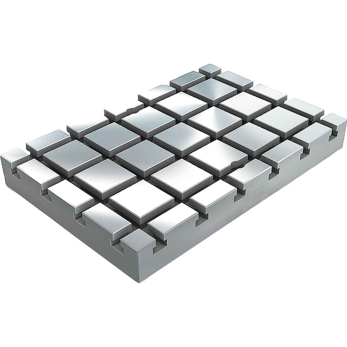 Baseplates, grey cast iron with T-slots (K0800)