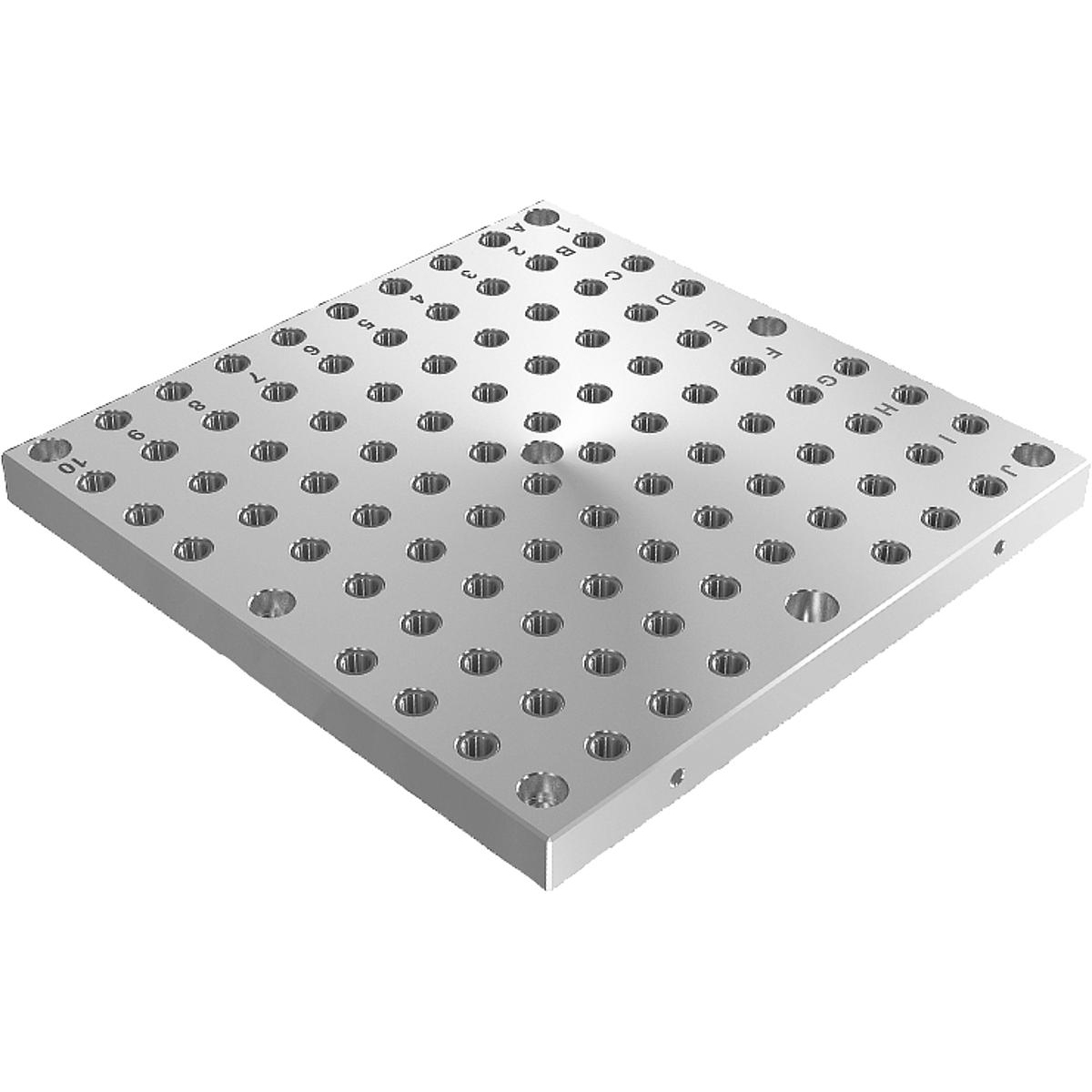 Interchangeable subplates, grey cast iron with grid holes (K0801)