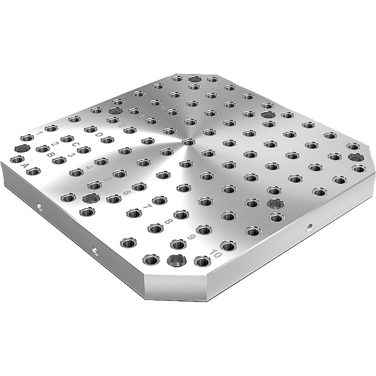 Subplates, grey cast iron with grid holes (K0806)