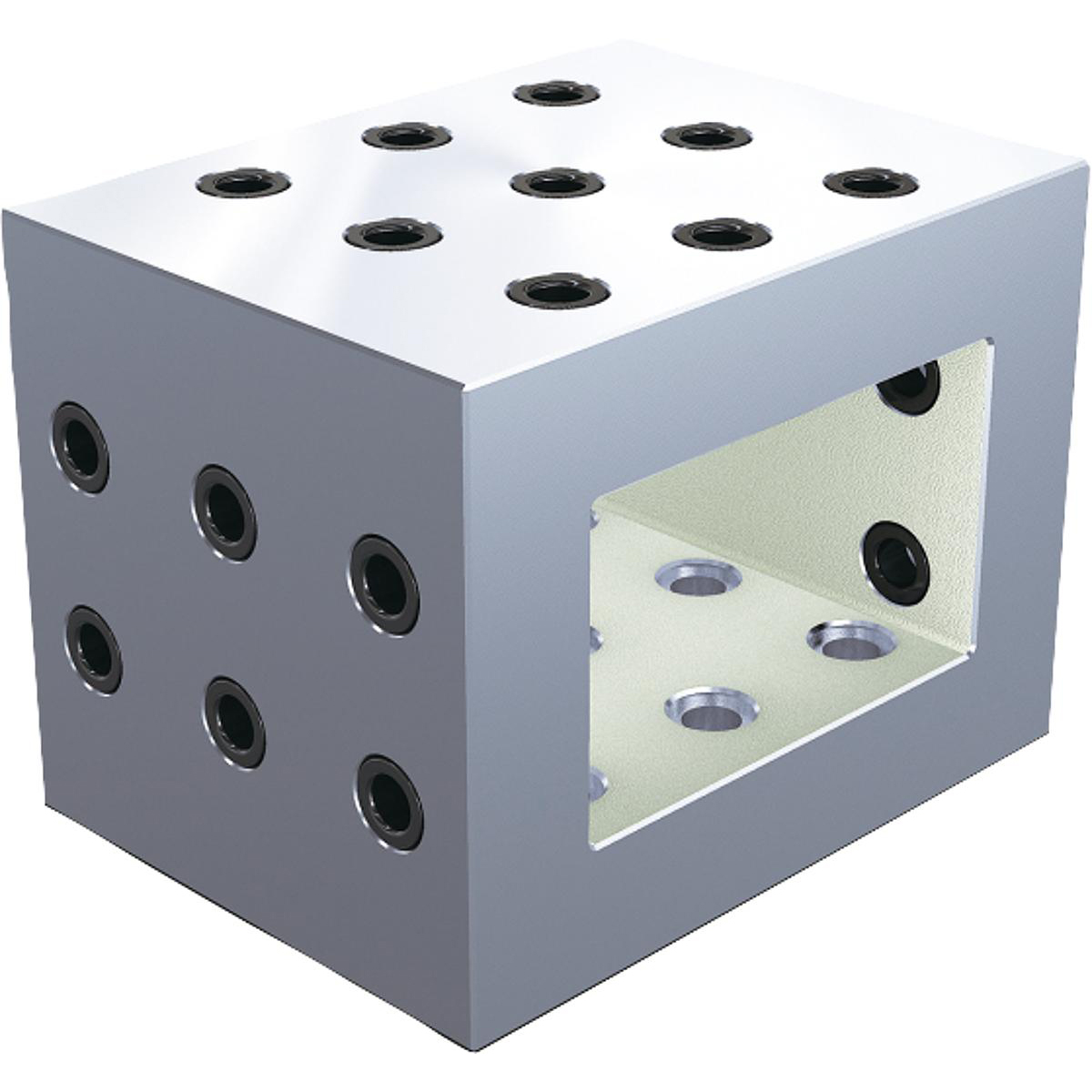 Tooling blocks, grey cast iron with grid holes (K0809)