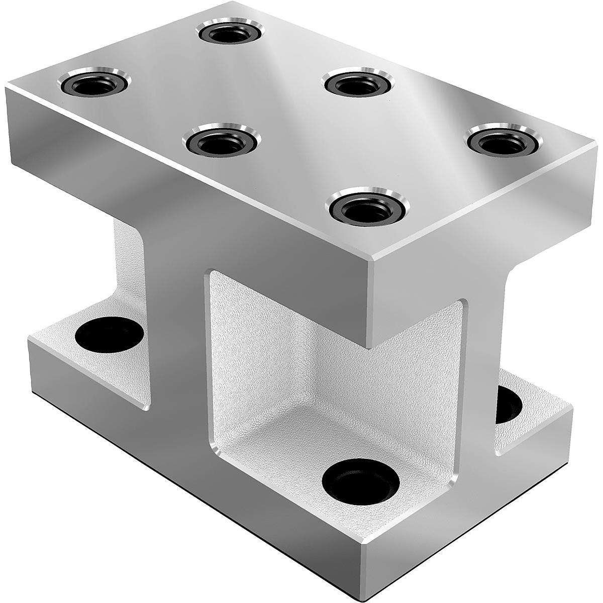 Riser blocks, grey cast iron Form H, long version (K1536)