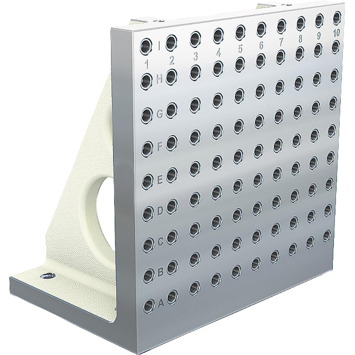 Angle plates, grey cast iron, wide with grid holes (K1531)