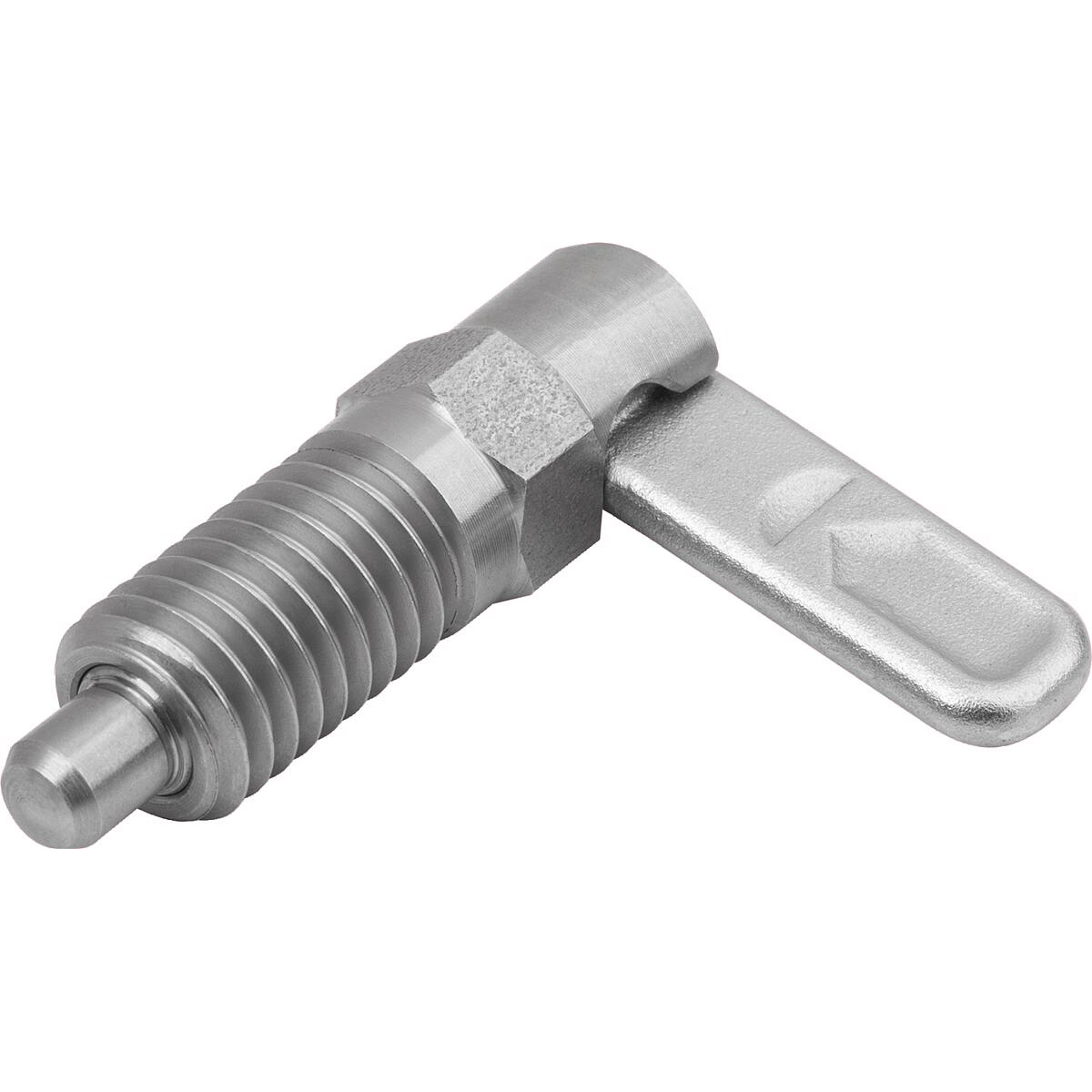 Cam-action indexing plungers with stop, Stainless Steel, Form A, without grip cap or nut (K1675)