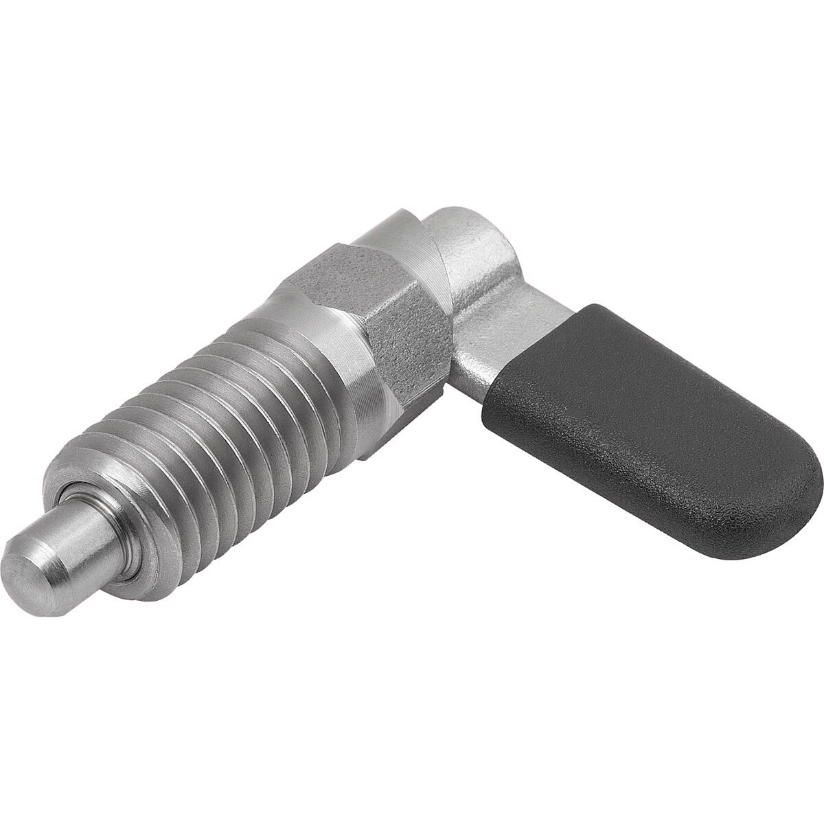 Cam-action indexing plunger, Stainless Steel with hexagon, Form C (K1680)