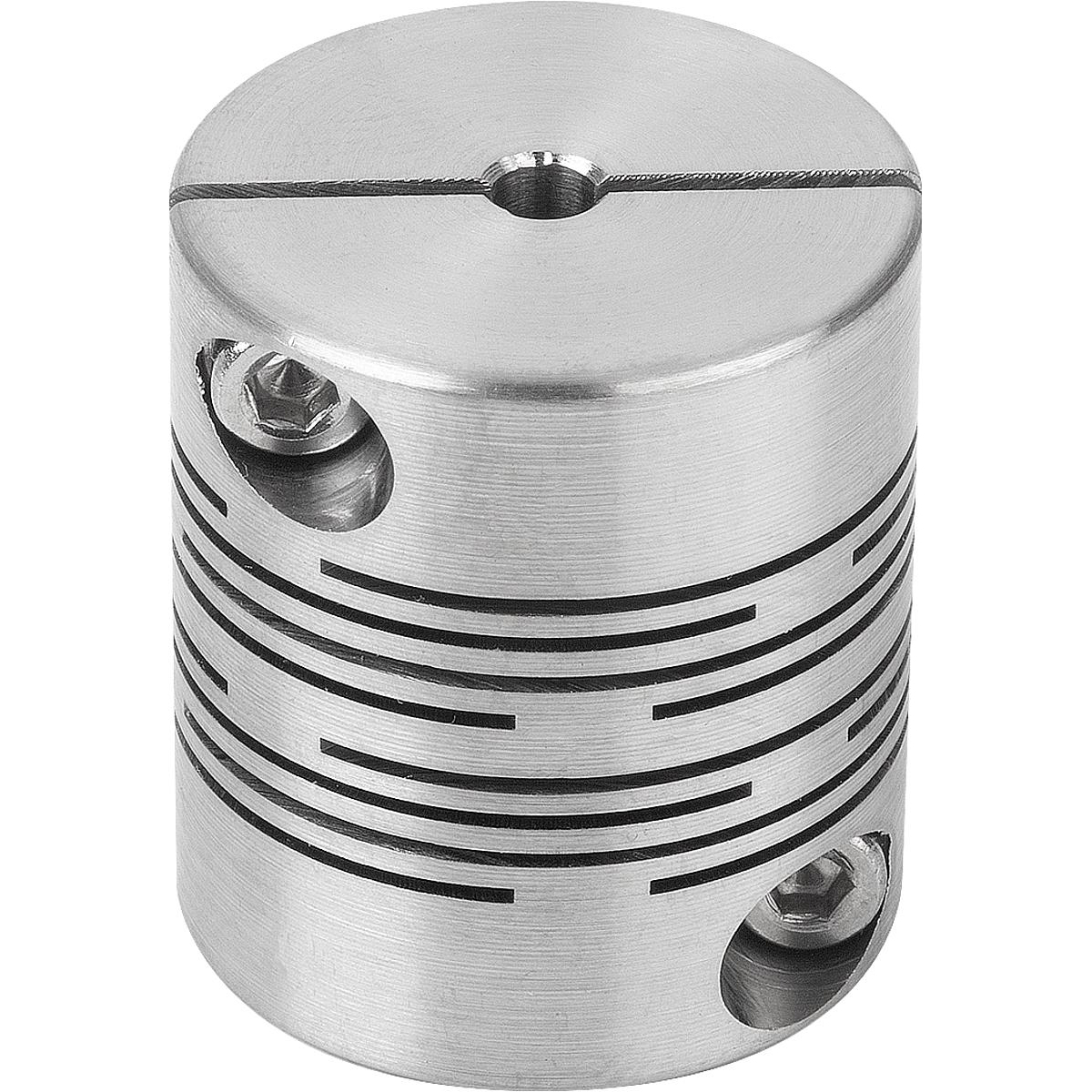 Beam couplings Stainless Steel with clamping hubs (K2038)