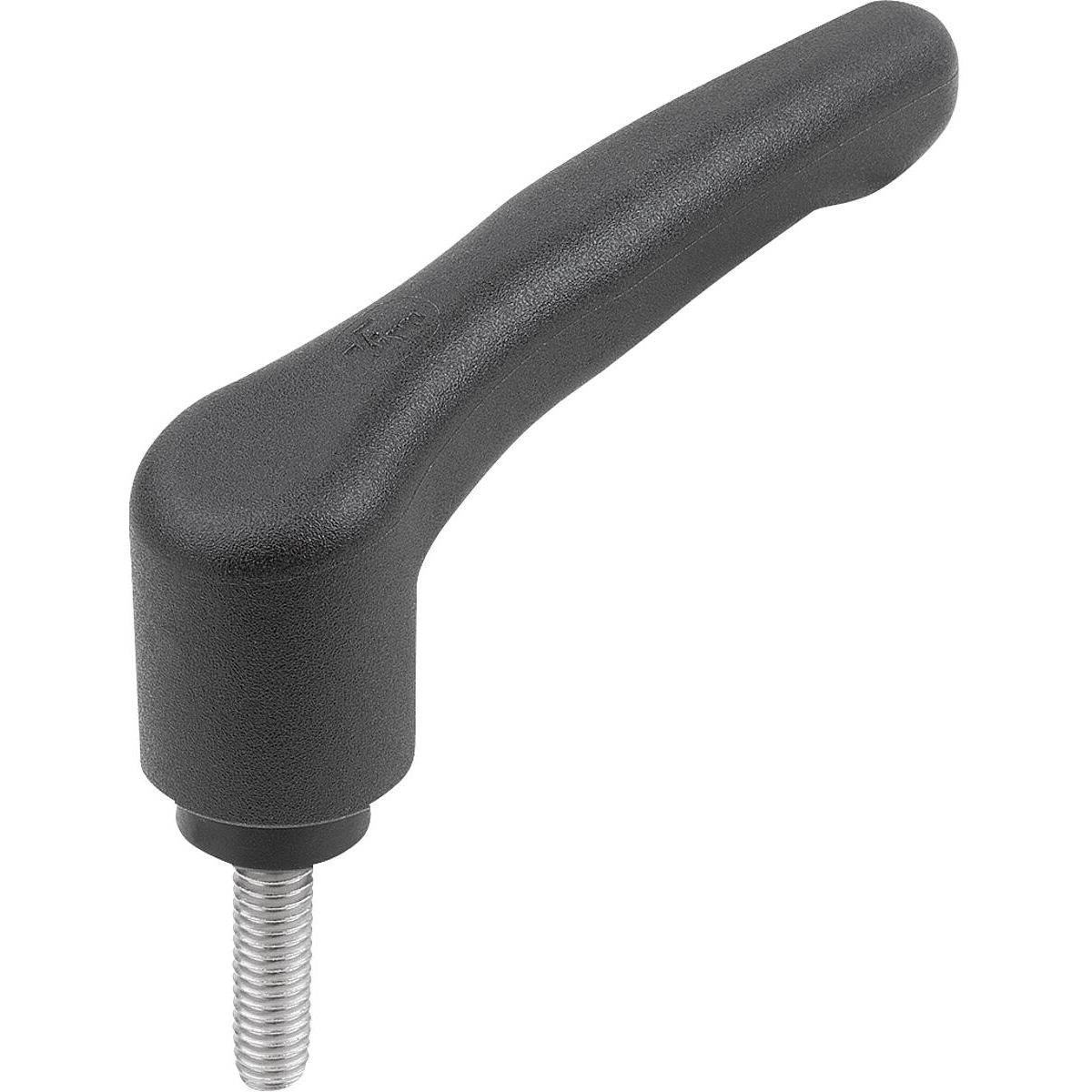 Clamping levers ECO, Plastic with External thread, threaded pin Stainless Steel (K1743)