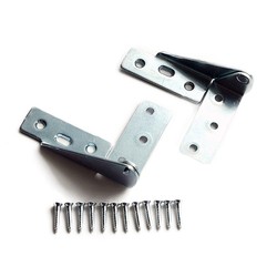 Flap hatch hinges / rolled / stainless steel / bright / PY703 / HILOGIK