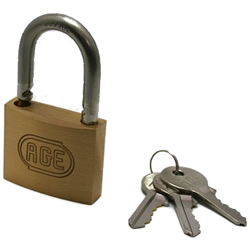 Stainless Steel Vine Double Lock Padlock, Different Key Number G-046