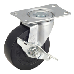 Flat Mounted Plate Type Castors 420E / 415E Wheel Diameter 85-150mm