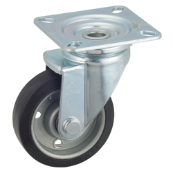 Flat Mounted Plate Type Castors 420J / 413J Wheel Diameter 100-150mm