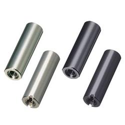 Spacer / round / aluminium / nickel-plated / internal thread / ARL-KE ARL-460BE