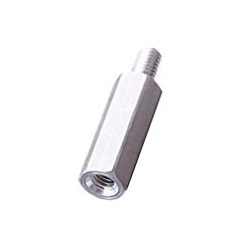 Hexagonal rods / aluminium / pickled / external thread, internal thread / BSL-E BSL-307E