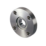 Bearing housings / round flange / counterbore / deep groove ball bearing / steel / nickel-plated / BRDN