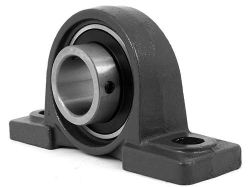Bearing housings / T-shape / press fit / long version / lubrication port / radial insert ball bearing / UCP