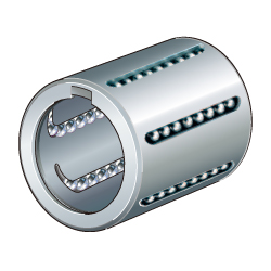 Linear ball bearings / KH..-P / initially greased / sealed on one side / relubrication possible