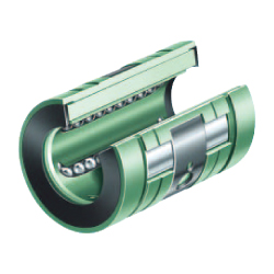 Linear ball bearings / KNO..-B / open design / relubrication facility / angle adjustable