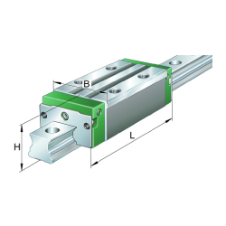 Linear guideway carriages / stainless steel / precision class G2 / ungreased / ES-UG-RROCES-UG-RROC