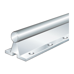 Guideways TSNW, Solid Profile, for Location from above, with One Raceway Shaft; Corrosion-Resistant Design Possible