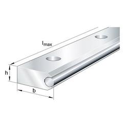Guideways LFS..-FHE, Flat Solid Profile, Half Guideway, Fixing Hole Spacing Half of Standard,with One Raceway Shaft, Corrosion-Resistant Design Possible