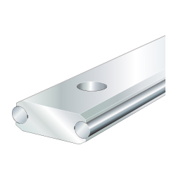 Guideways LFS..-F-RB, Flat Solid Profile, with Two Raceway Shafts