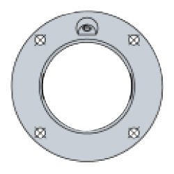 Four-bolt Flanged Housing GG.ME.., Round,  Cast Iron, for Radial Insert Ball Bearings